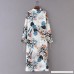 Sumen Womens Floral Print Beachwear Cover UPS Boho Long Kimono Cardigan White B07BDK8BVK